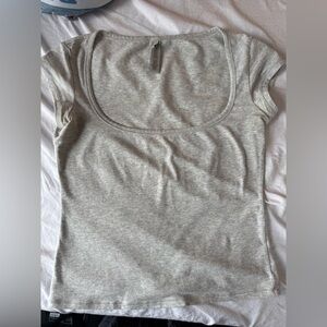 Skims scoop neck Gray Top